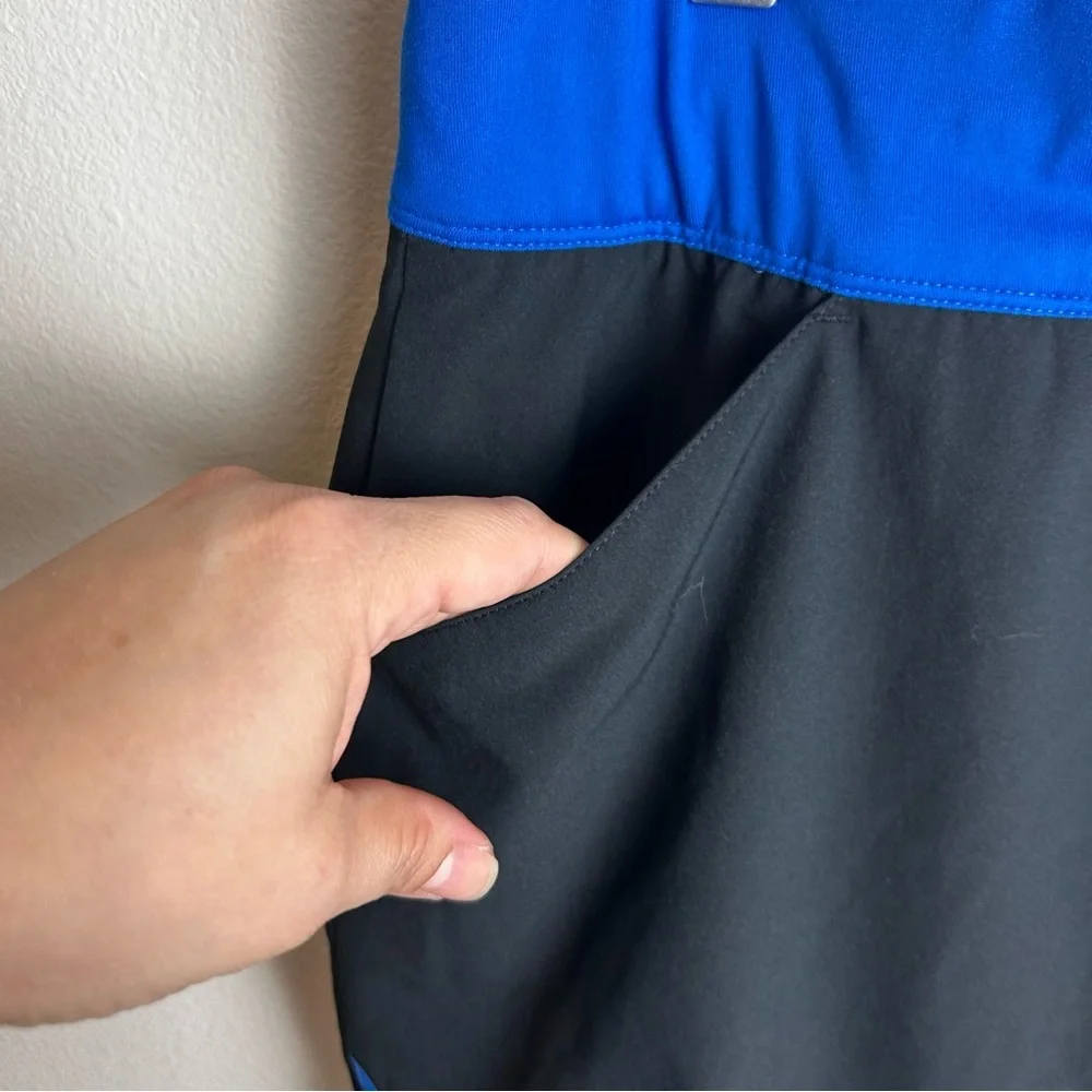 Adidas Women's athletic skort black with blue trim golf skirt size: M - Picture 4 of 8